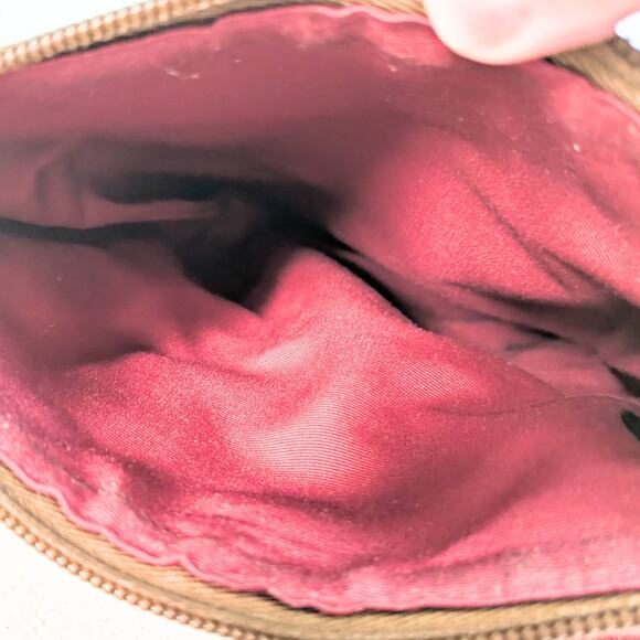 COACH Swingpack Khaki Signature Canvas with Red Trim Crossbody Bag - Picture 6 of 6